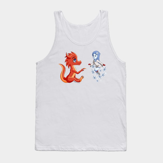 Fire and Ice - Friendship and Fantasy Tank Top by Aleina928